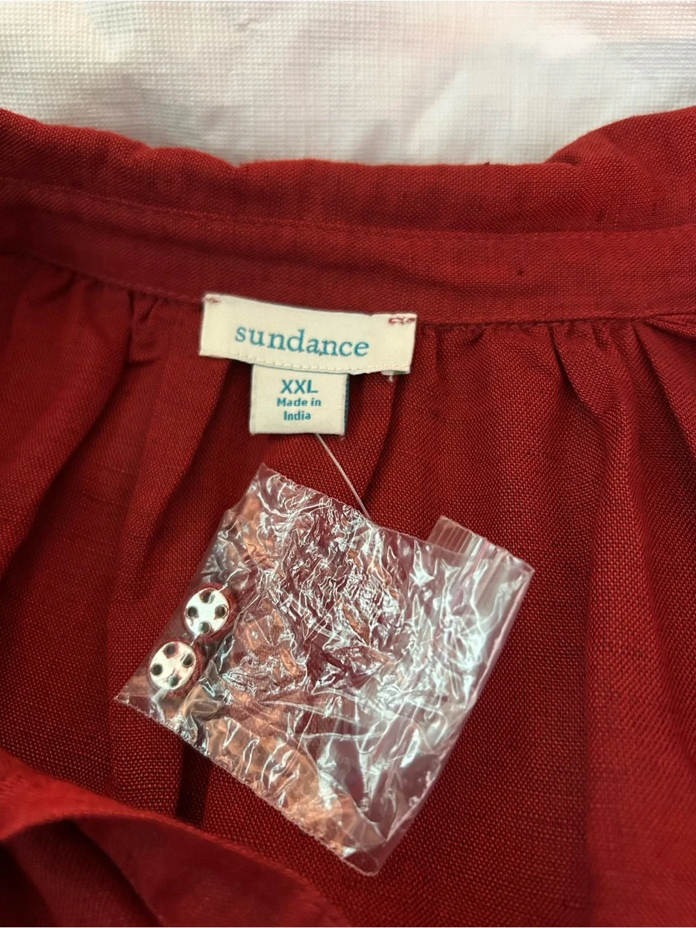 NWOT Sundance Sleeveless linen blend Rust Tiered Maxi Dress - Picture 6 of 9